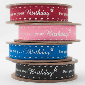 Birthday - Fabric and Ribbon