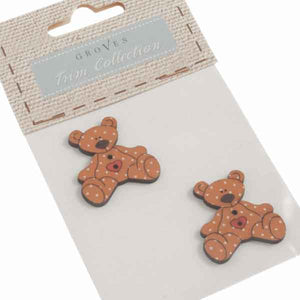 Buttons for crafts, scrapbooking and other crafts supplied pre-packaged on cards.