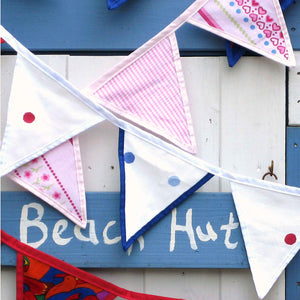 Luxury handmade cotton bunting in different colours, sizes and designs.&nbsp; 