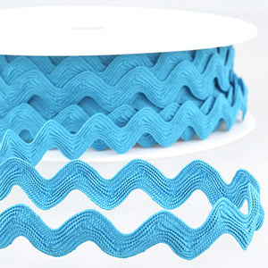 15mm Ric Rac Trim - Turquoise Blue - Stephanoise