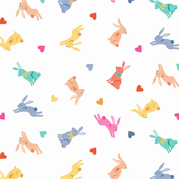 Rabbits Fat Quarter Bundle - Makower - Spring Collection