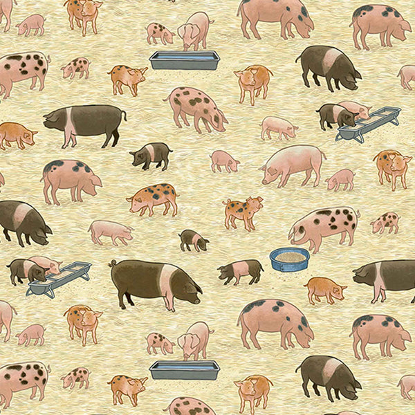 Farm Fat Quarter Bundle - Makower - Village Life Collection