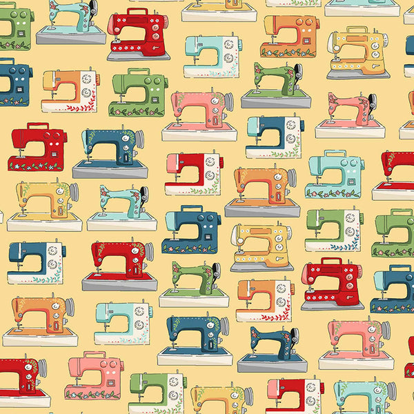 Sewing Machine Fat Quarter Pack - Makower - Sewing Room Collection