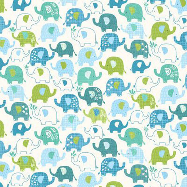 Blue Jungle Fat Quarter Bundle - Makower - In the Jungle Collection