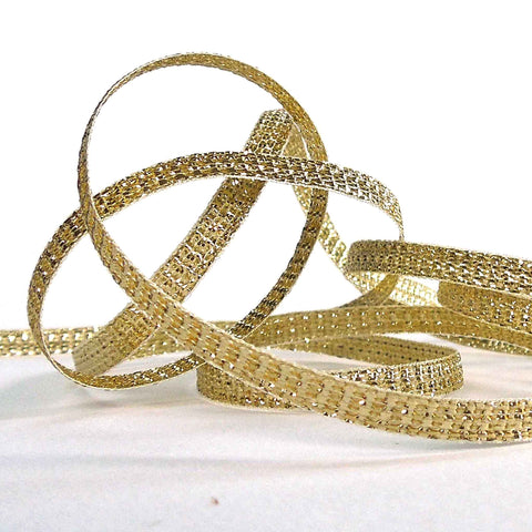 5mm Metallic Lame Ribbon - Gold - Berisfords