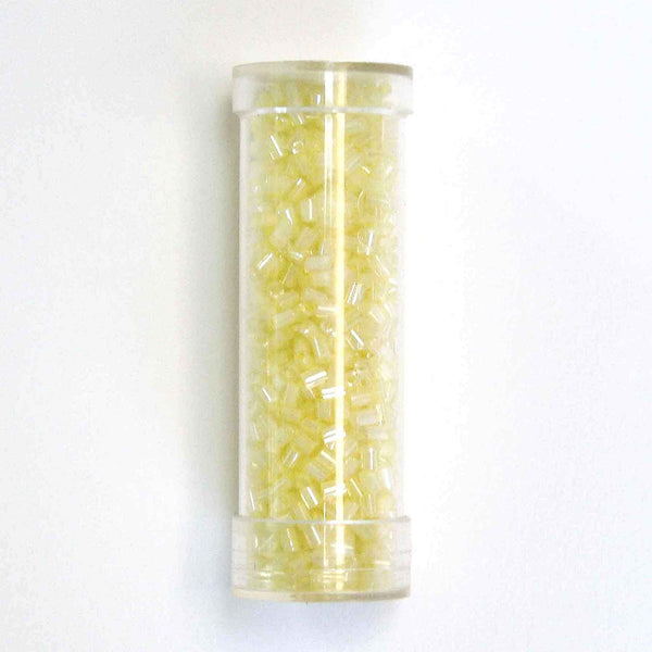 2mm Bugle Beads - Lemon - Gutermann - 10g Tube