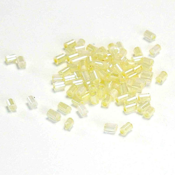 2mm Bugle Beads - Lemon - Gutermann - 10g Tube