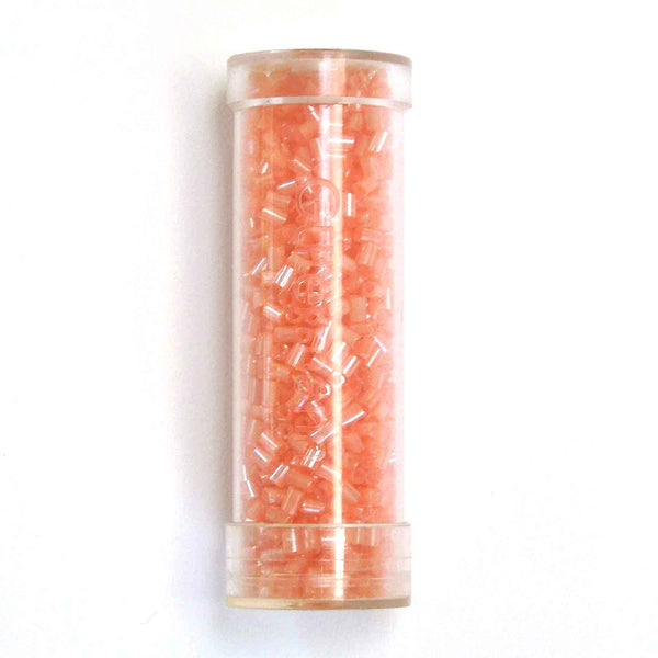 2mm Bugle Beads - Shell Pink - Gutermann - 10g Tube