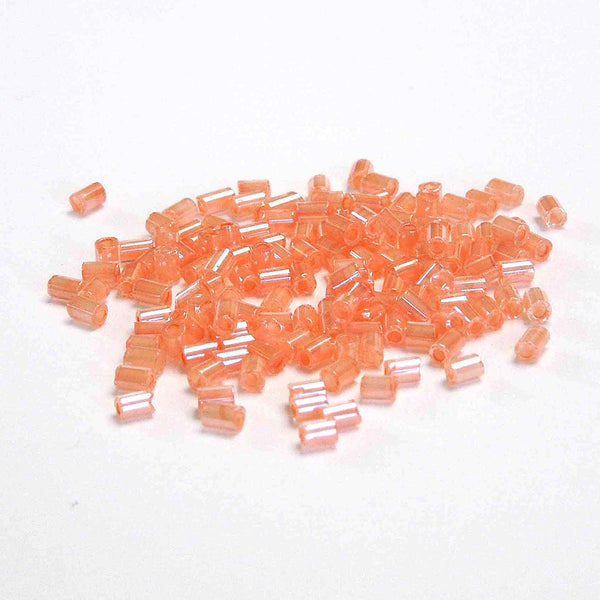 2mm Bugle Beads - Shell Pink - Gutermann - 10g Tube