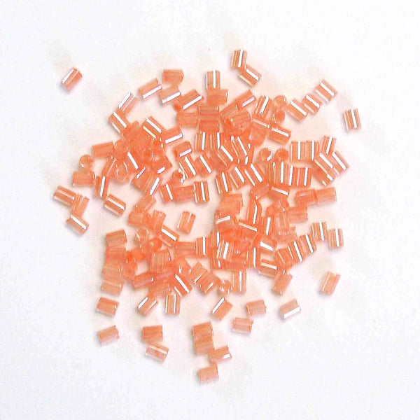 2mm Bugle Beads - Shell Pink - Gutermann - 10g Tube