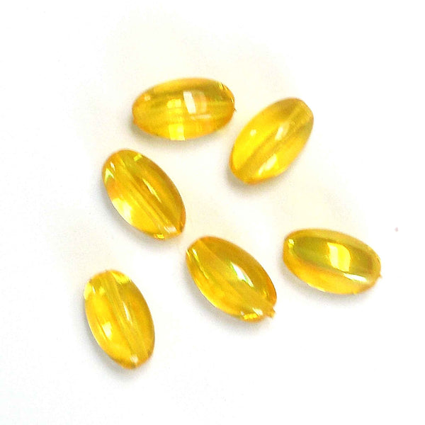 12mm Olive Beads - Yellow - Gutermann - 14 beads in Tube