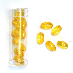 12mm Olive Beads - Yellow - Gutermann - 14 beads in Tube