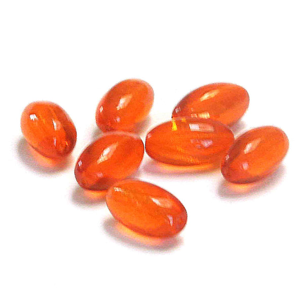 12mm Olive Beads - Orange - Gutermann - 14 beads in Tube