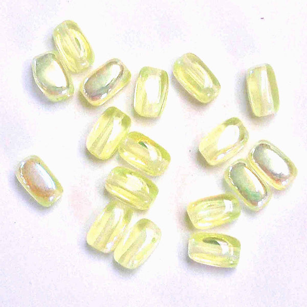 6mm Rice Glass Beads - Yellow - Gutermann - 85 beads in Tube