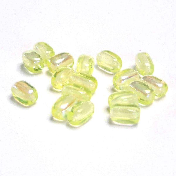 6mm Rice Glass Beads - Yellow - Gutermann - 85 beads in Tube