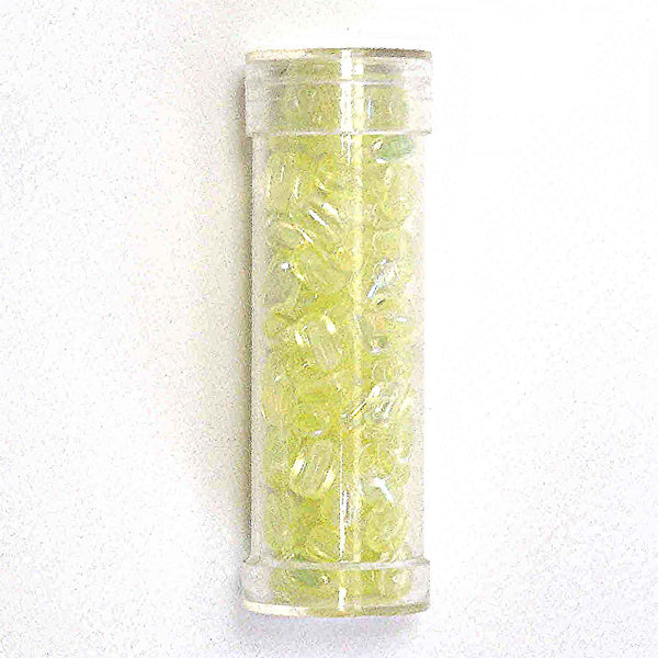 6mm Rice Glass Beads - Yellow - Gutermann - 85 beads in Tube