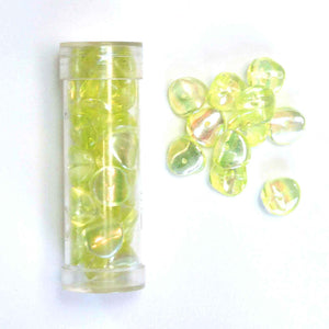 9mm Chip Glass Beads - Yellow - Gutermann - 27 beads in Tube