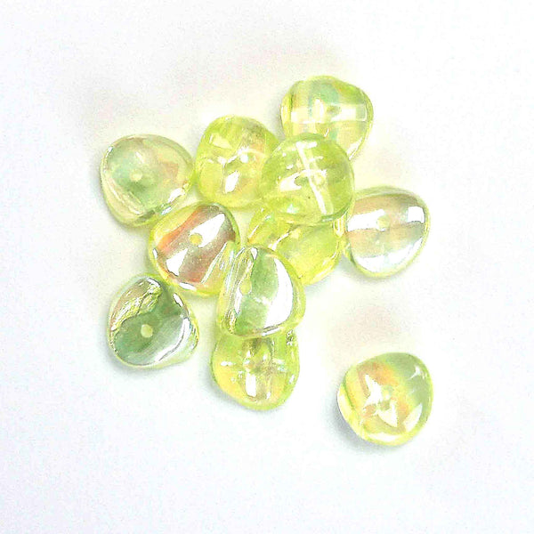 9mm Chip Glass Beads - Yellow - Gutermann - 27 beads in Tube