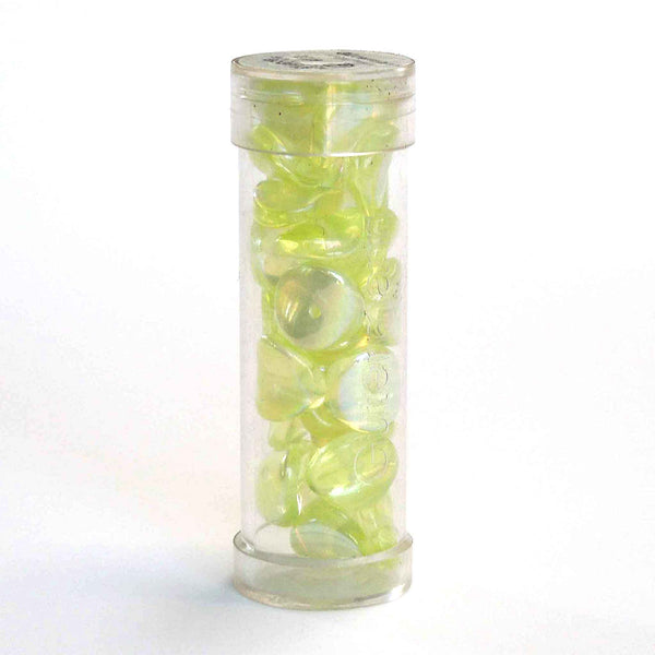 9mm Chip Glass Beads - Yellow - Gutermann - 27 beads in Tube