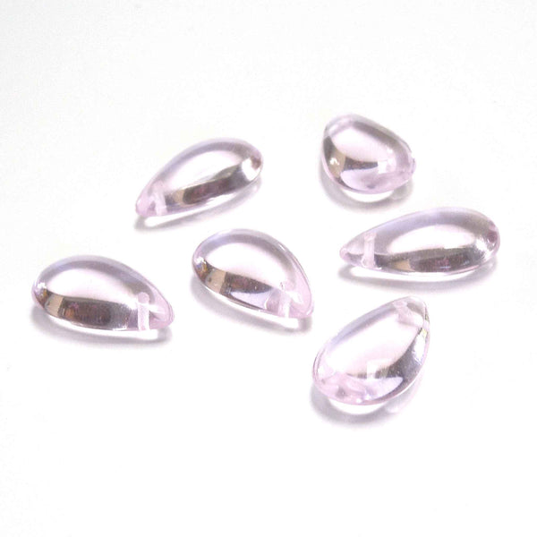 10x18mm Drop Glass Beads - Pink - Gutermann - 10 beads in Tube Copy