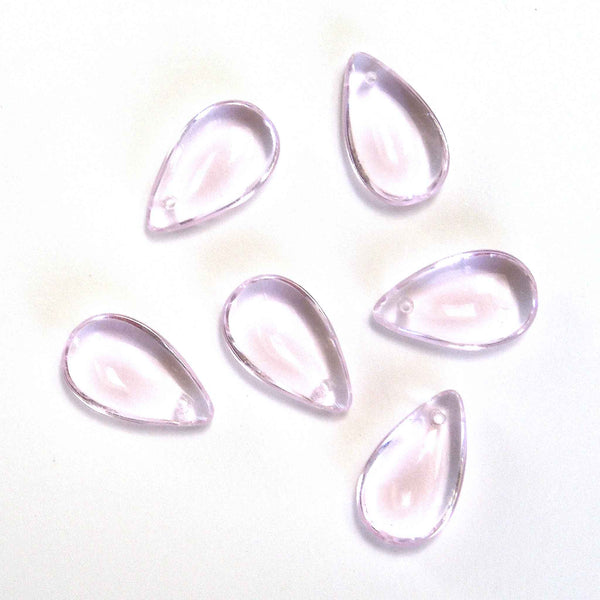 10x18mm Drop Glass Beads - Pink - Gutermann - 10 beads in Tube Copy