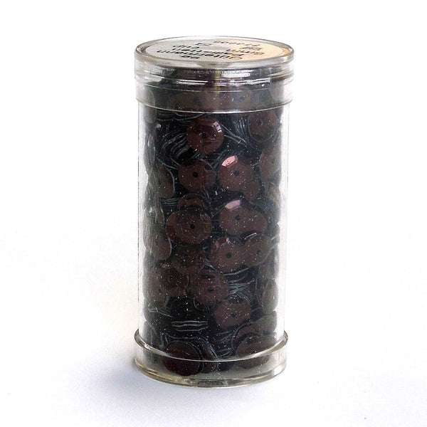 6mm Cupped Sequins - Dark Copper - Gutermann - 9g