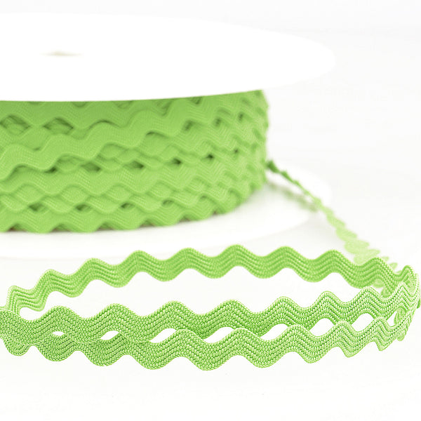 8mm Ric Rac Trim - Anise Green - Stephanoise