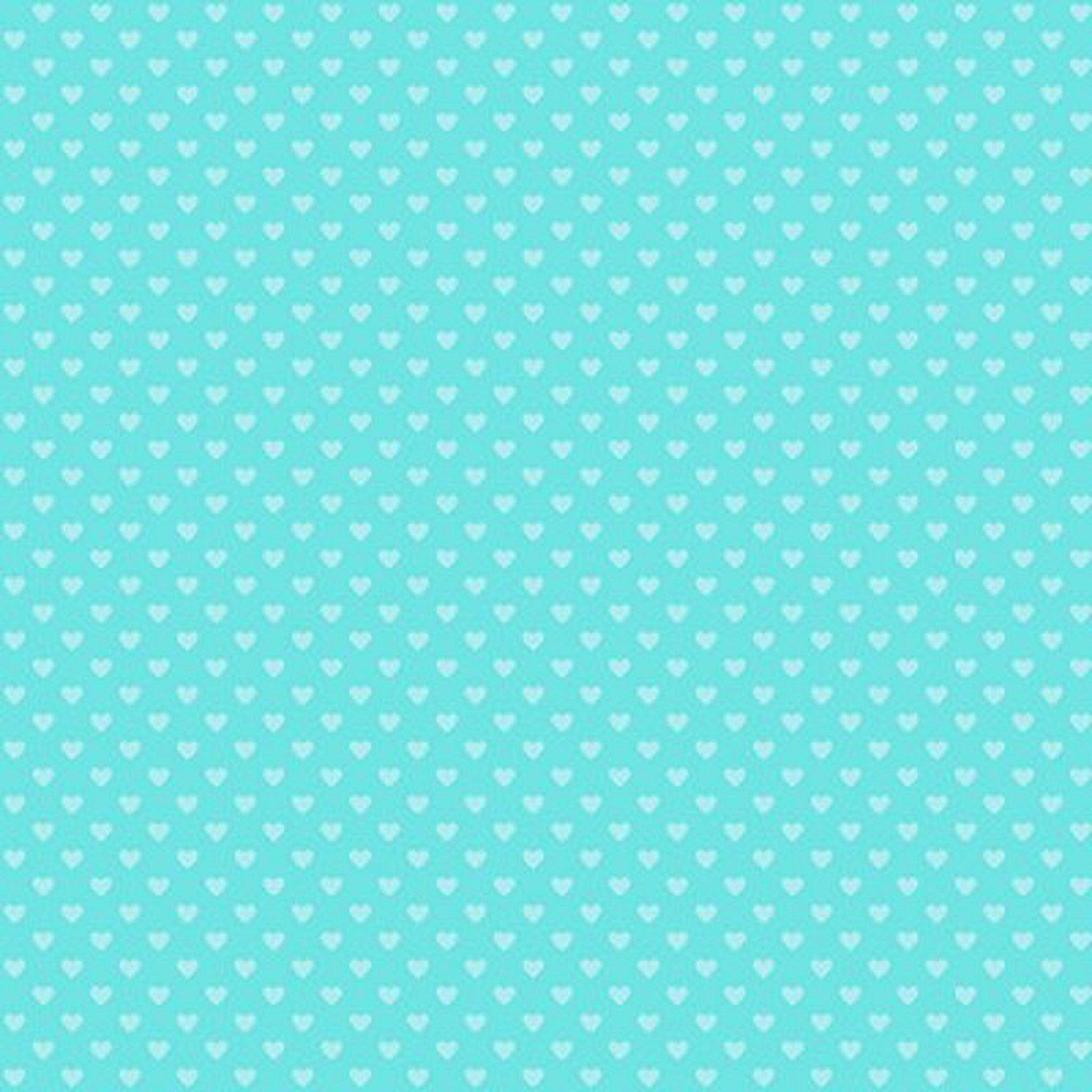 Hearts Cotton Fabric - Turquoise - Andover Fabrics 9149/T