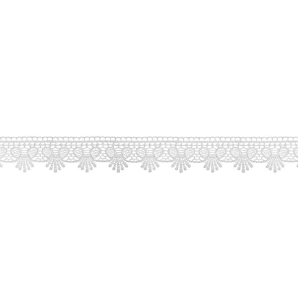 25mm Lace Guipure - White - Trimits