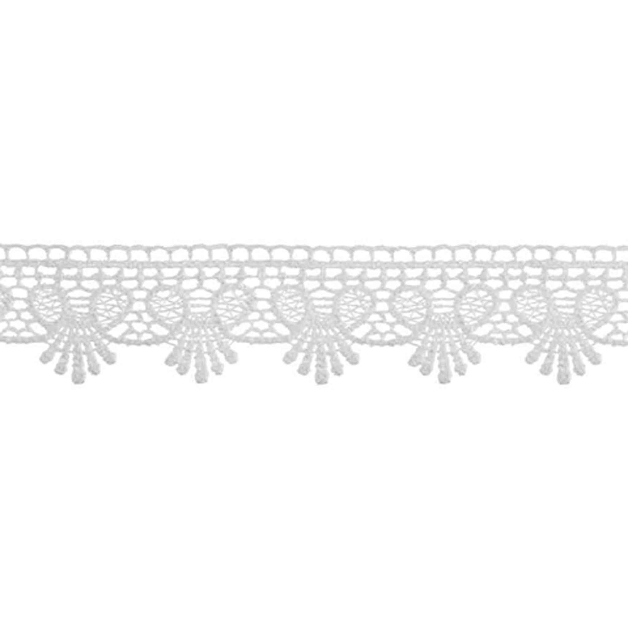 25mm Lace Guipure - White - Trimits