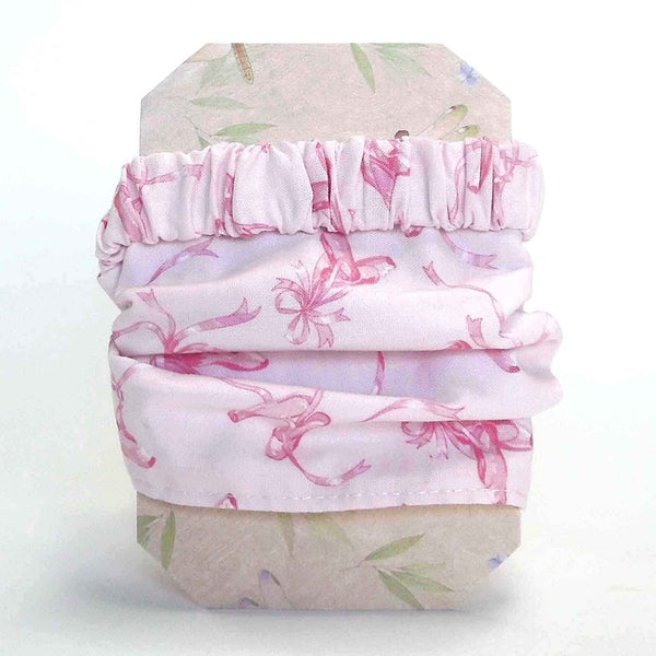 Hairband - Bandana - Pink Ballet Shoes on Gift Card - Handmade in Pure Cotton