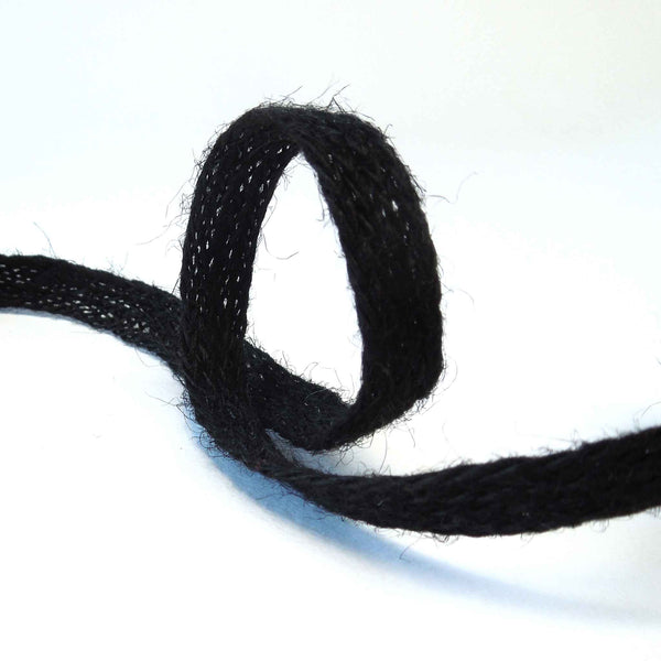 10mm Black Jute Trim - 2 x 2 metres