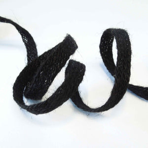 10mm Black Jute Trim - 2 x 2 metres