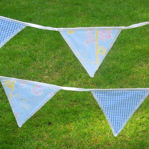 Cotton Bunting - Pastel Flowers and Gingham - Handmade