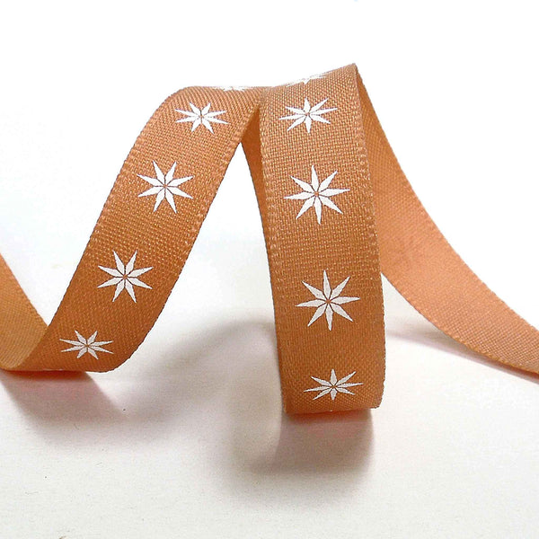 Scandi Star Ribbon - Ecru - Berisfords - 12mm