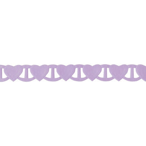 Linking Heart Ribbon - Helio - Lilac - Berisfords - 18mm