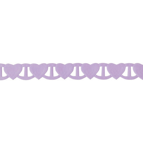 Linking Heart Ribbon - Helio - Lilac - Berisfords - 18mm