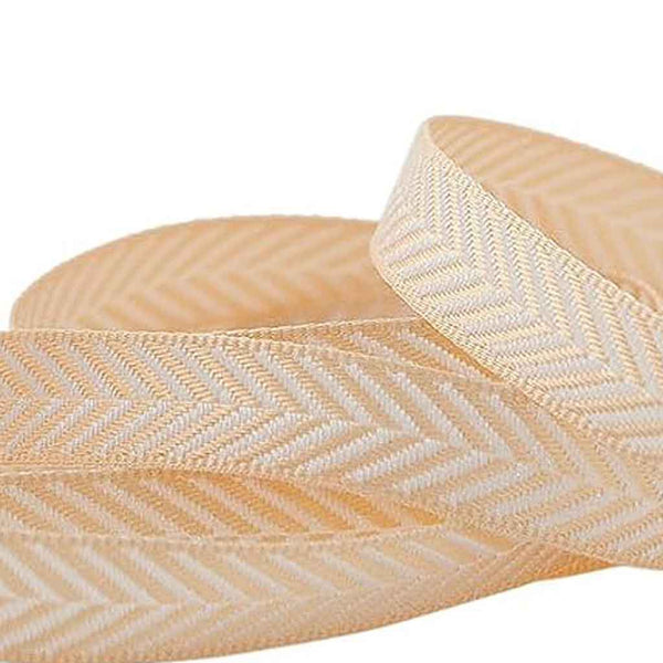 Herringbone Ribbon - Ecru/Cream - Berisfords - 16mm