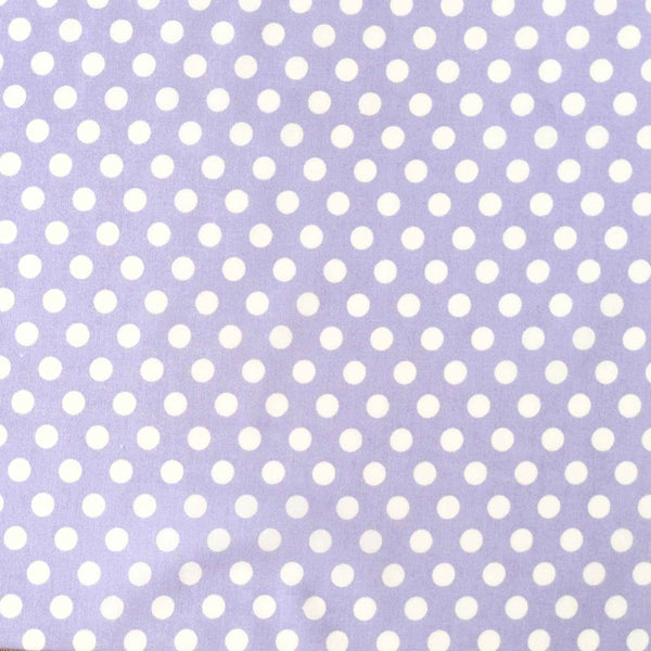 Polka Dot - Lilac - Lightweight Cotton Fabric