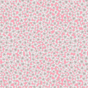 Love Blooms - Lewis and Irene - Petals on Pink A522.2 - Cotton Fabric