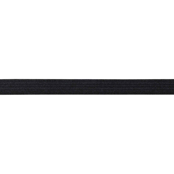 Flat Elastic - 3 metres x 12mm - Black - Milward