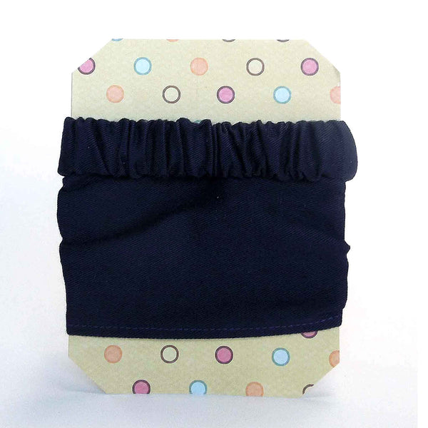 Scrunchie - Hairband - Navy Blue Twill - Organza Gift Bag - Handmade in Pure Cotton