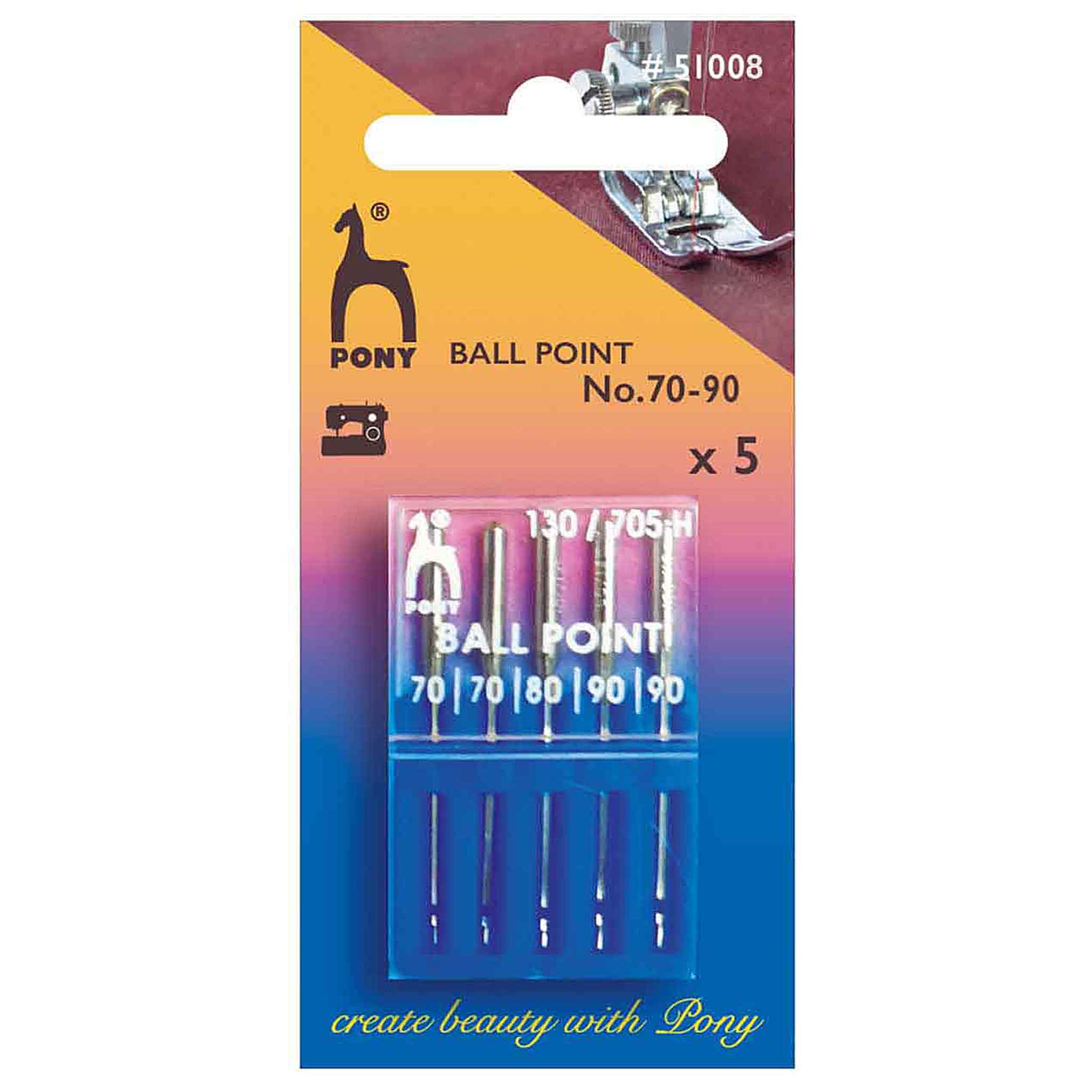 Sewing Machine Needles - Ballpoint - Jersey - Pony