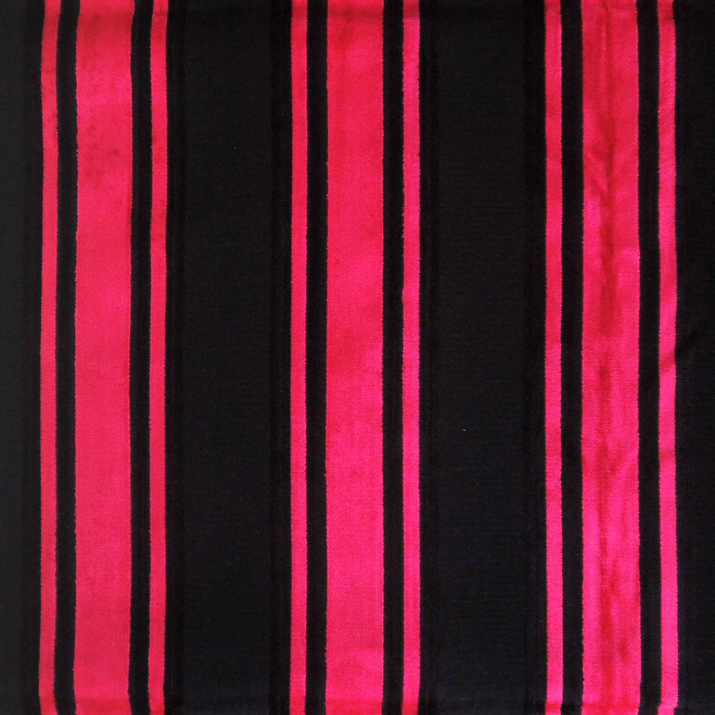 Bright Pink and Black Jacquard Velvet/Plush Furnishing Fabric . – Fabric  and Ribbon