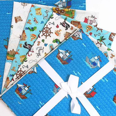 Pirates Fat Quarter Bundle - Makower - Pirates Collection