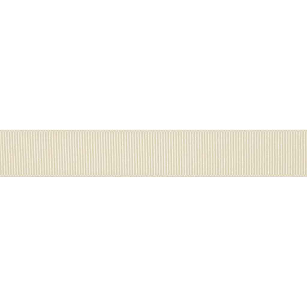 Plain Grosgrain Ribbon - Ivory - Berisfords - 6mm - 10mm