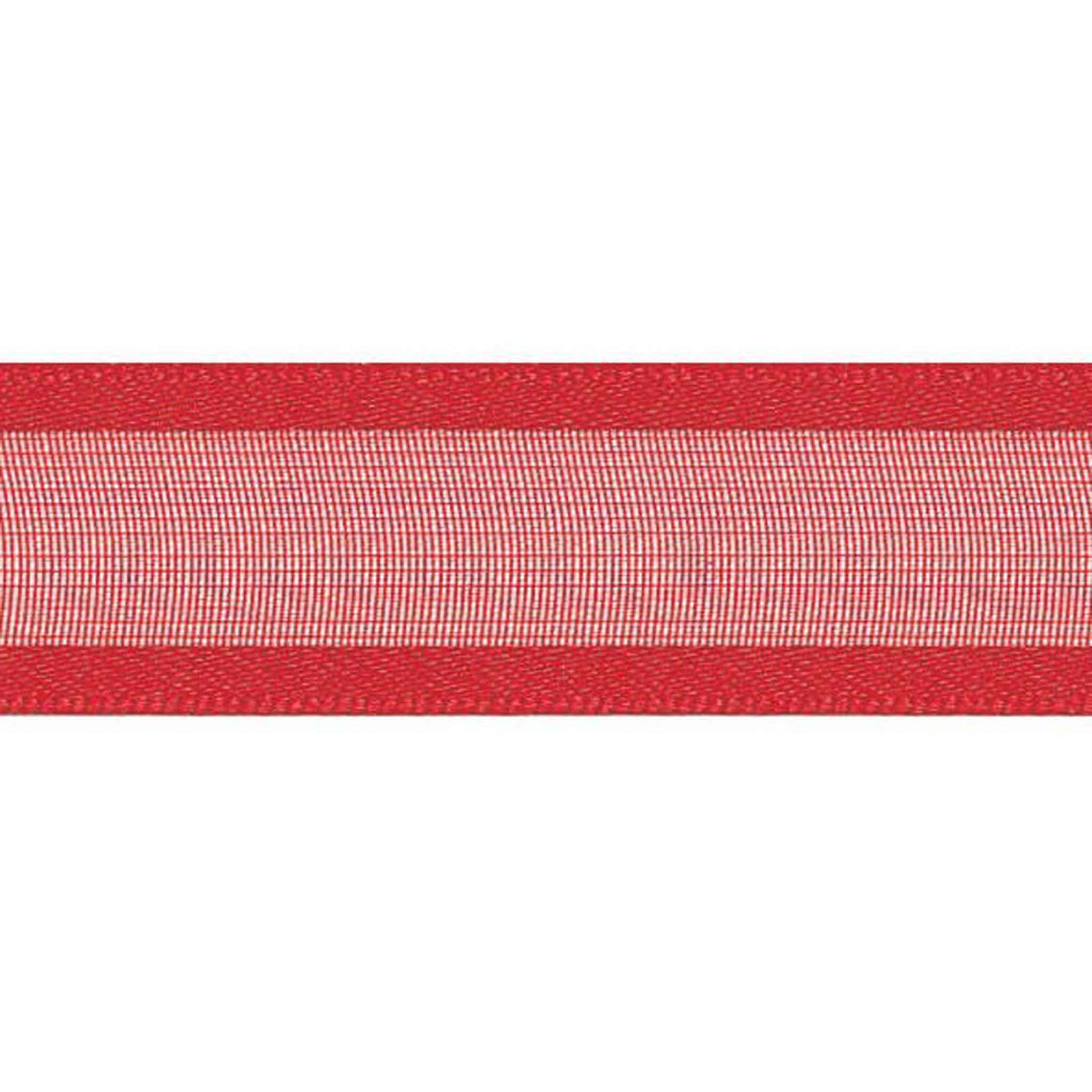 15mm Sheer Elegance Ribbon - Red - Berisfords