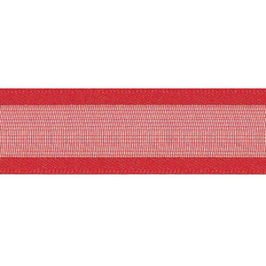 15mm Sheer Elegance Ribbon - Red - Berisfords