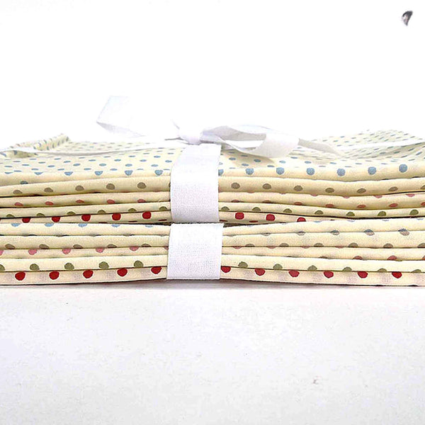 Small Polka Dot Fat Quarter Bundle - Rose & Hubble - 5 Fat Quarters