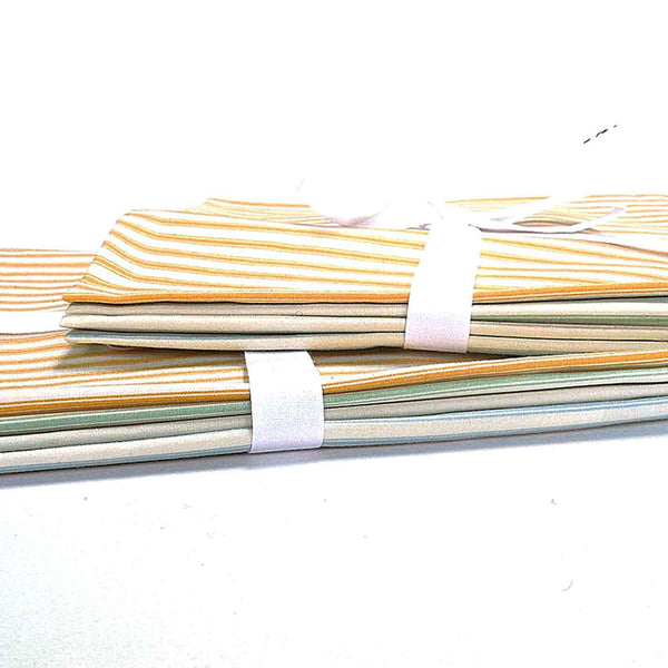 Ticking Stripe Fat Quarter Bundle - Rose & Hubble - 4 Fat Quarters